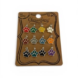 Charmalong Paw Print Charm Collection - Multicolor